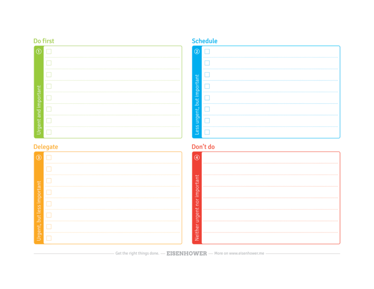 Official Eisenhower Matrix Canvas PDF